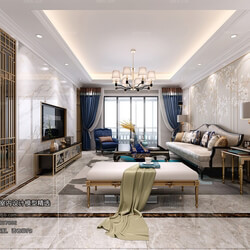 3D66 2018 Sitting room space Mix style J010 