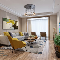 3D66 2018 Sitting room space Mix style J027 