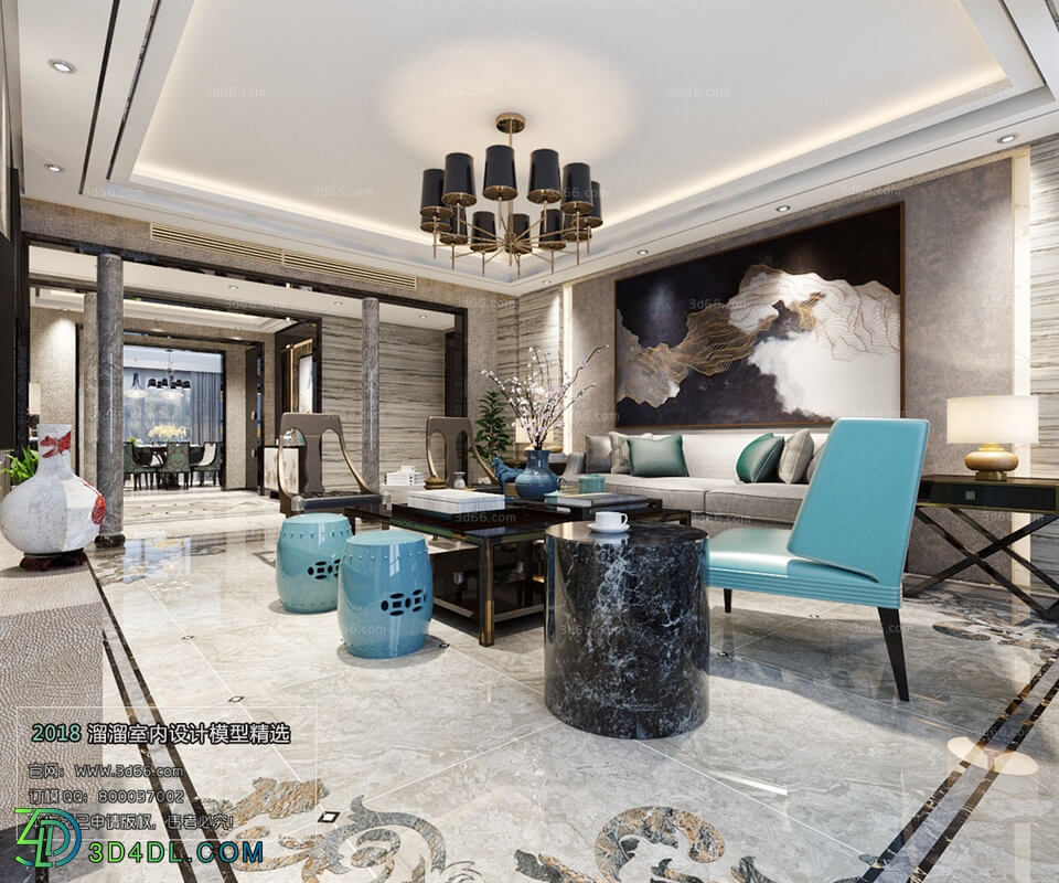 3D66 2018 Sitting room space Mix style J030