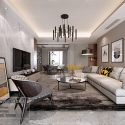 3D66 2018 Sitting room space Modern style A017 