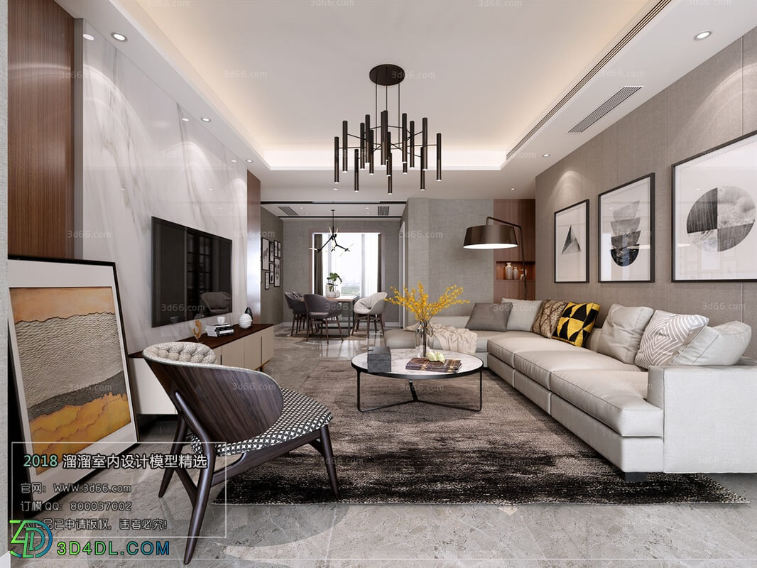 3D66 2018 Sitting room space Modern style A017