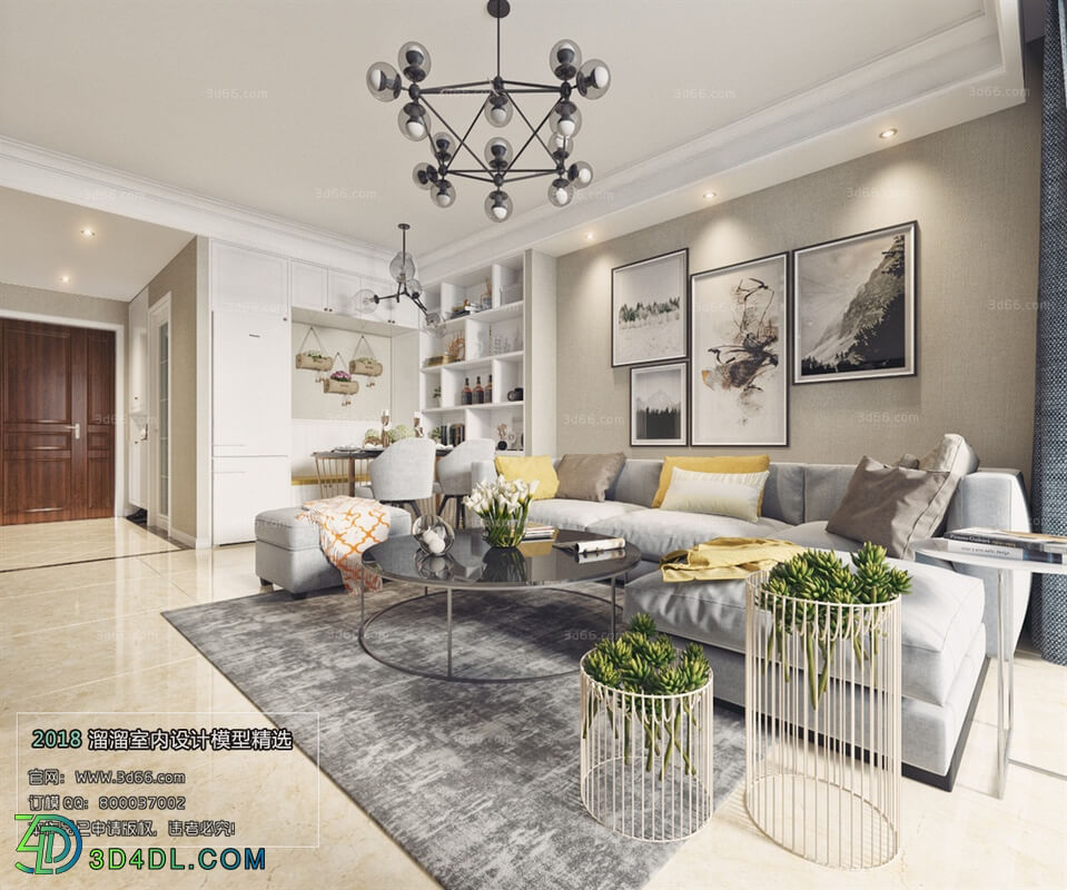 3D66 2018 Sitting room space Modern style A023