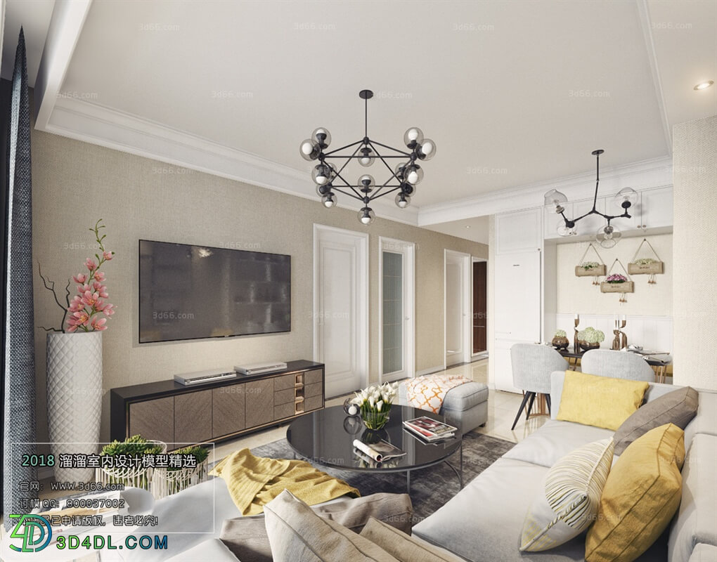 3D66 2018 Sitting room space Modern style A023