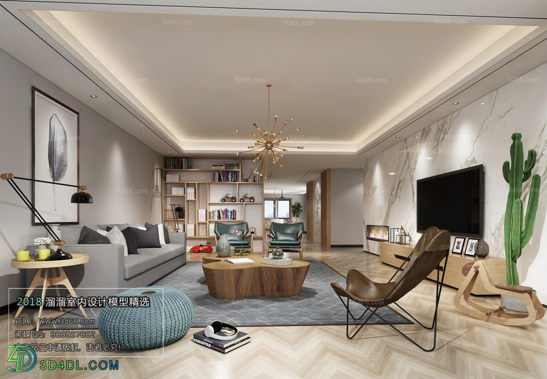 3D66 2018 Sitting room space Modern style A024