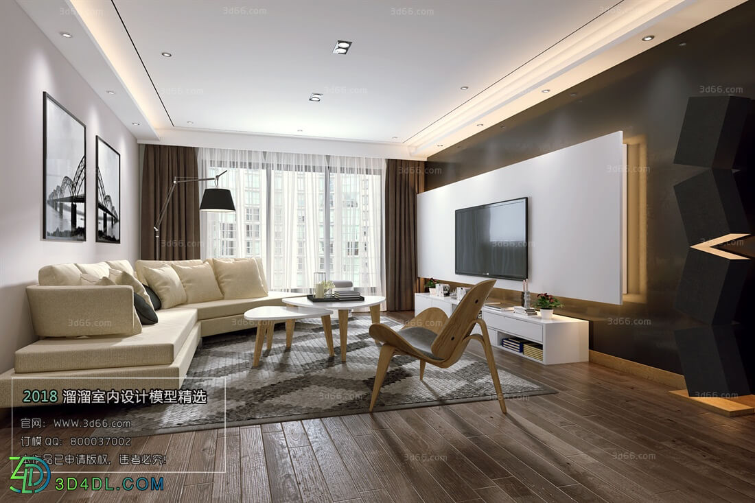 3D66 2018 Sitting room space Modern style A026