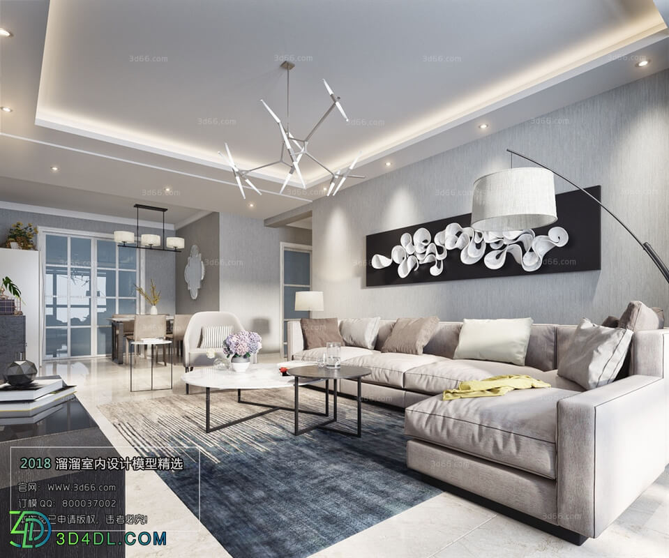 3D66 2018 Sitting room space Modern style A033