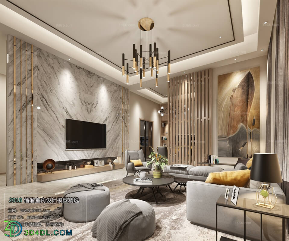 3D66 2018 Sitting room space Modern style A038