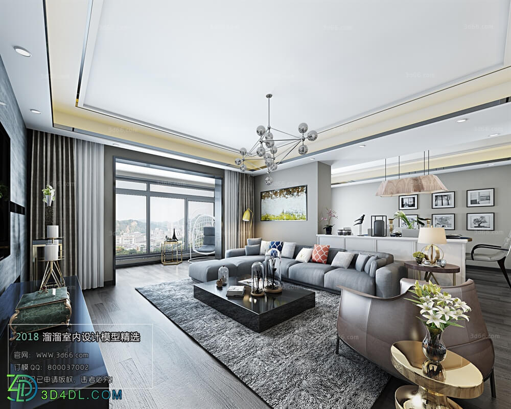 3D66 2018 Sitting room space Modern style A042