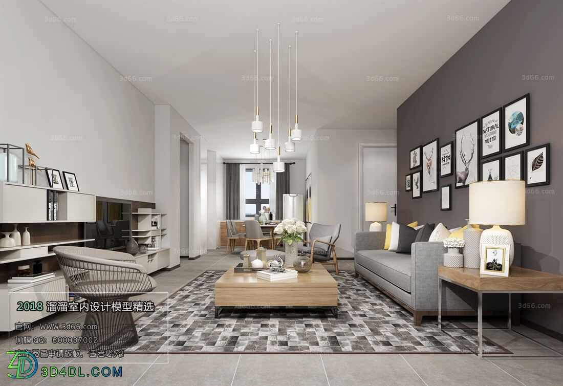 3D66 2018 Sitting room space Nordic style M002