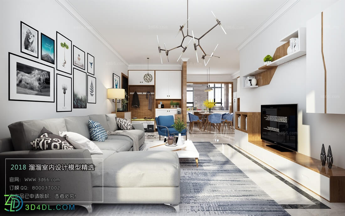 3D66 2018 Sitting room space Nordic style M022