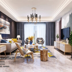 3D66 2018 Sitting room space Nordic style M025 