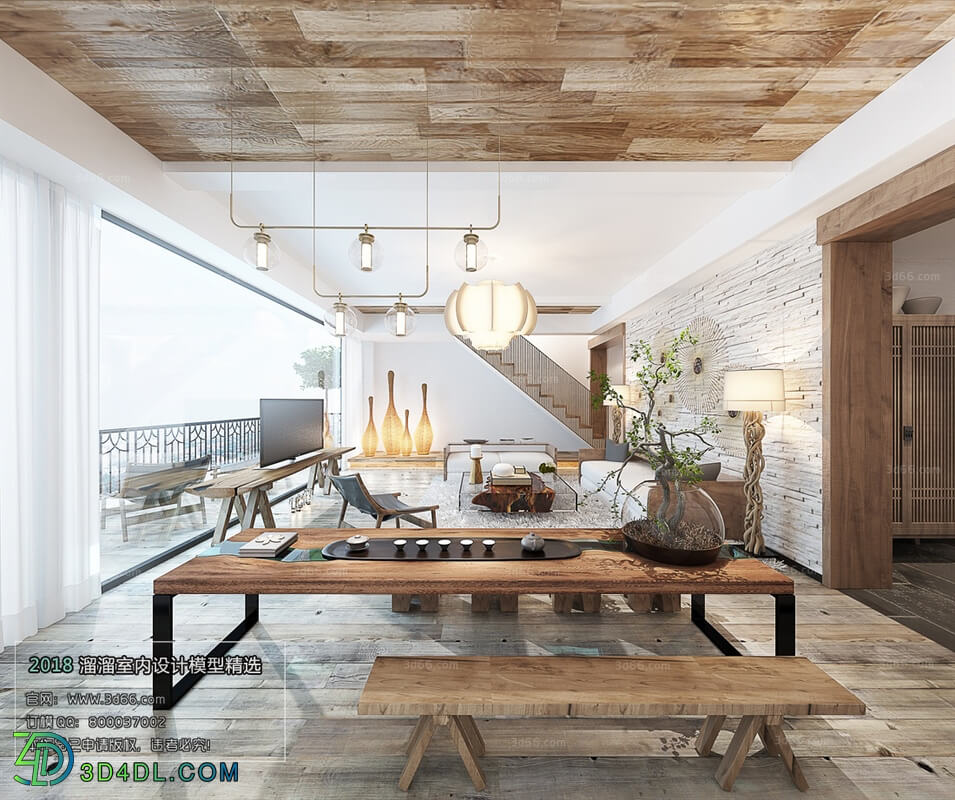 3D66 2018 Sitting room space Nordic style M030