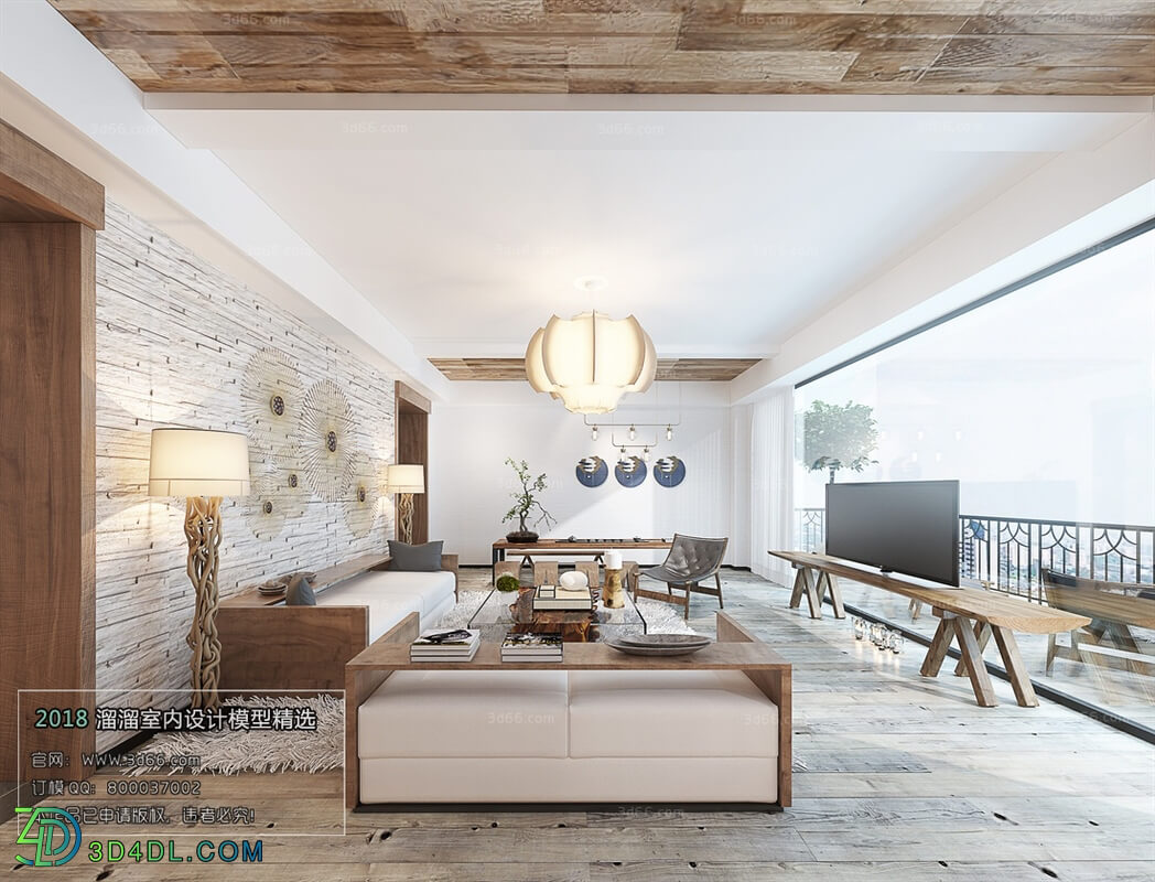3D66 2018 Sitting room space Nordic style M030