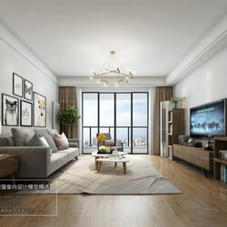 3D66 2018 Sitting room space Nordic style M032 