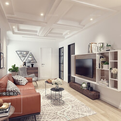3D66 2018 Sitting room space Nordic style M035 