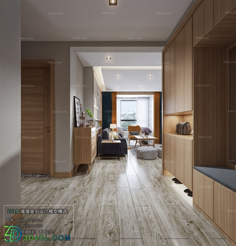 3D66 2018 Sitting room space Nordic style M039