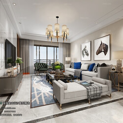 3D66 2018 Sitting room space Postmodern style B015 