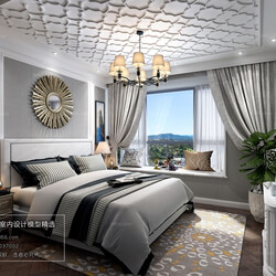 3D66 2018 bedroom American style E008 