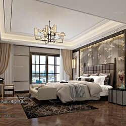3D66 2018 bedroom Chinese style C001 