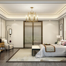 3D66 2018 bedroom Chinese style C003 