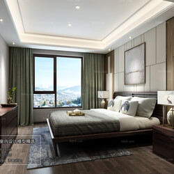 3D66 2018 bedroom Chinese style C005 