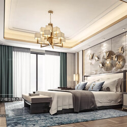 3D66 2018 bedroom Chinese style C006 