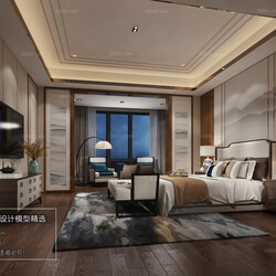 3D66 2018 bedroom Chinese style C007 