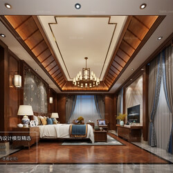 3D66 2018 bedroom Chinese style C010 