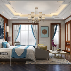 3D66 2018 bedroom Chinese style C011 
