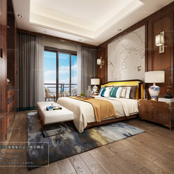 3D66 2018 bedroom Chinese style C012 