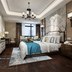 3D66 2018 bedroom Chinese style C013 