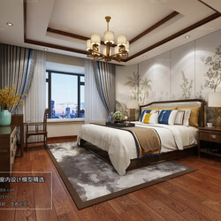 3D66 2018 bedroom Chinese style C015 
