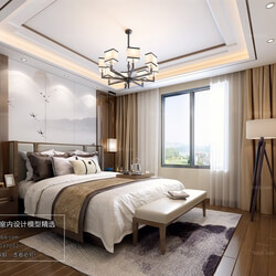 3D66 2018 bedroom Chinese style C017 