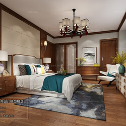 3D66 2018 bedroom Chinese style C020 
