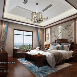 3D66 2018 bedroom Chinese style C023 
