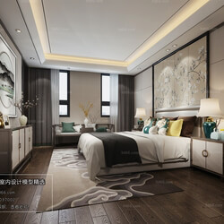 3D66 2018 bedroom Chinese style C025 
