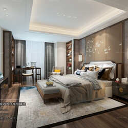 3D66 2018 bedroom Chinese style C028 