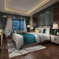 3D66 2018 bedroom Chinese style C029 