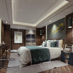 3D66 2018 bedroom Chinese style C031 