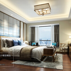 3D66 2018 bedroom Chinese style C033 