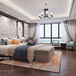 3D66 2018 bedroom Chinese style C037 