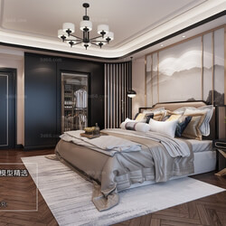 3D66 2018 bedroom Chinese style C039 
