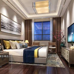 3D66 2018 bedroom Chinese style C041 