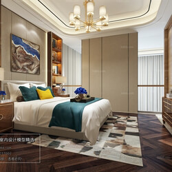 3D66 2018 bedroom Chinese style C043 