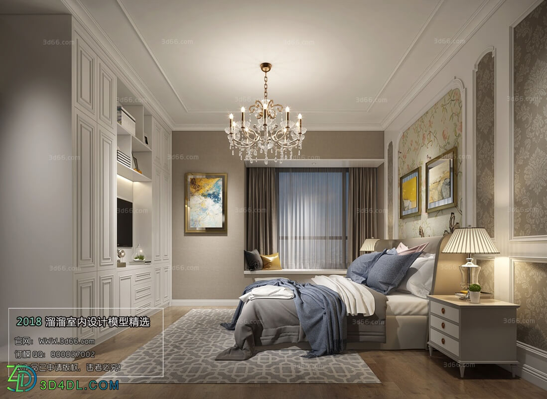 3D66 2018 bedroom European style D004