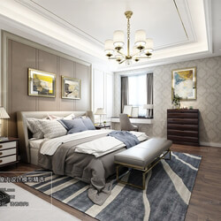 3D66 2018 bedroom European style D008 