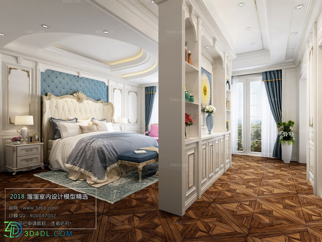 3D66 2018 bedroom European style D010