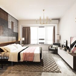 3D66 2018 bedroom Industrial style H002 