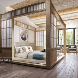 3D66 2018 bedroom Japanese Style K001 