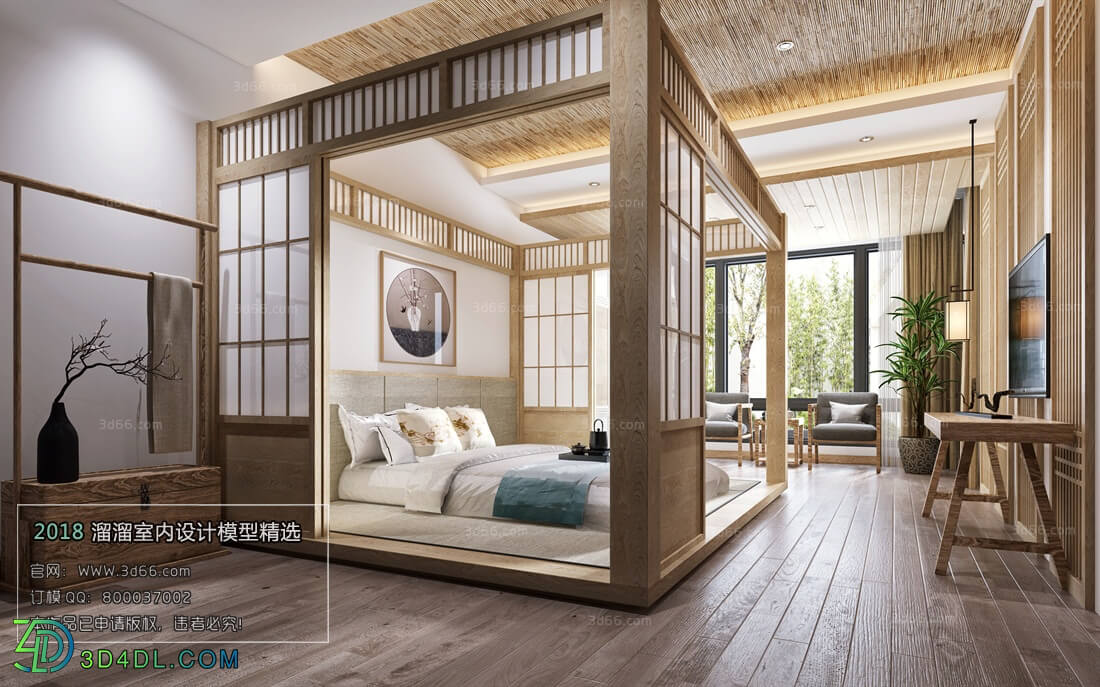 3D66 2018 bedroom Japanese Style K001